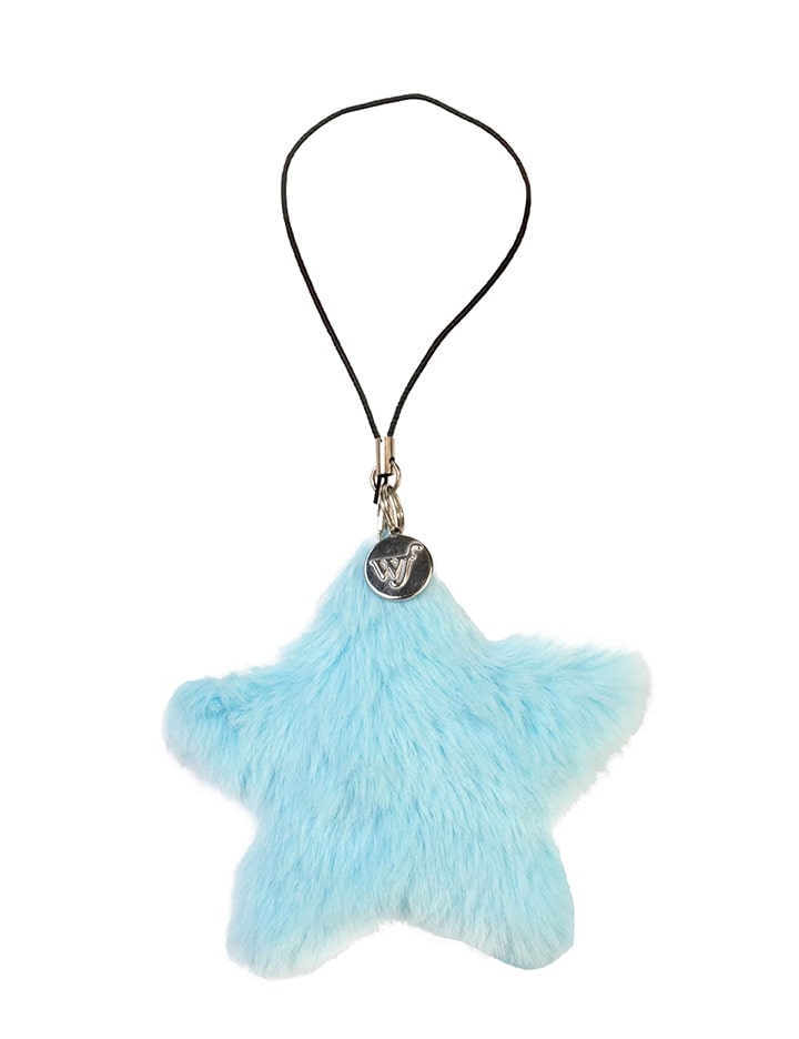 Blue Fluffy Star Charm Accessory