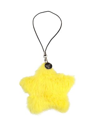 Yellow Fluffy Star Charm Accessory