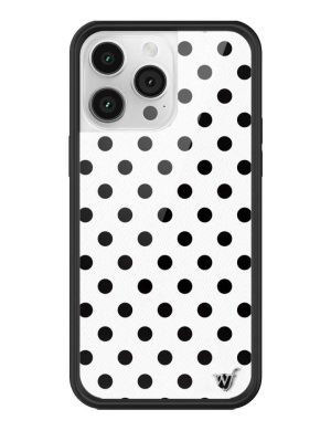 Polka Dot | White and Black iPhone Case