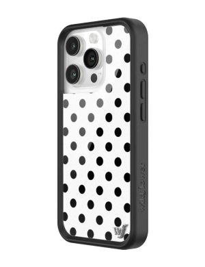 Polka Dot | White and Black iPhone Case