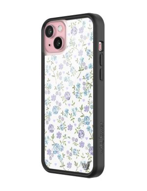Lilac and Blue Floral iPhone Case