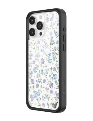Lilac and Blue Floral iPhone Case