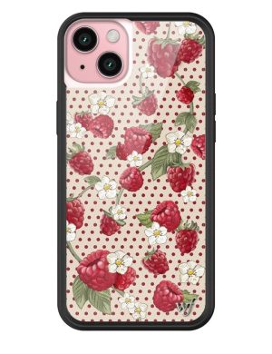 Raspberry Polka Dot iPhone Case