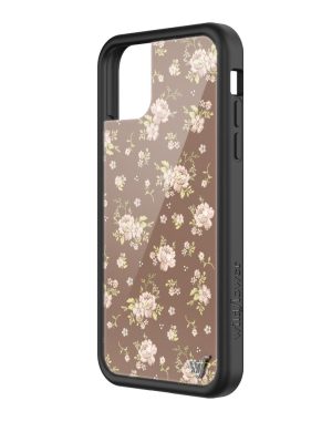 Brown Floral iPhone Case