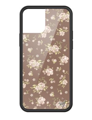 Brown Floral iPhone Case