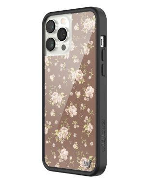 Brown Floral iPhone Case