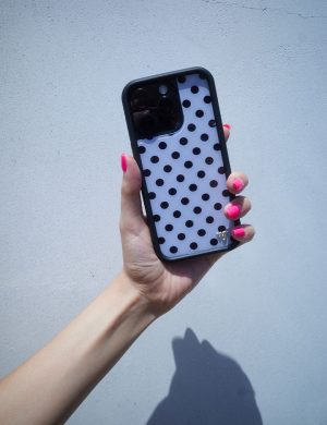 Polka Dot | White and Black iPhone Case