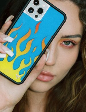 Flames | Blue iPhone Case