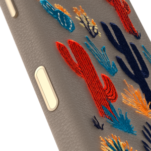 iPhone 17 Case
            
                Symmetry Series Cactus Leather Embroidery
